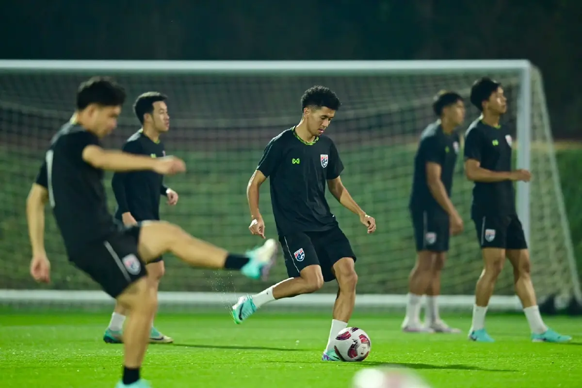 "ทีมชาติไทย" ติวเข้มแท็กติก ก่อนดวลซาอุฯ ศึกเอเชียนคัพพรุ่งนี้