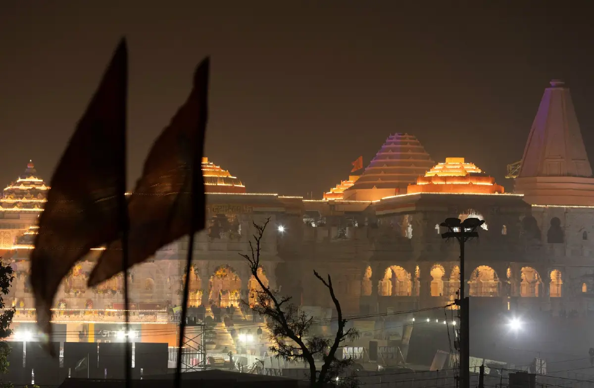 โมดี ทำพิธีเปิด “วัดพระราม” เรียกคะแนนเสียงชาวฮินดู