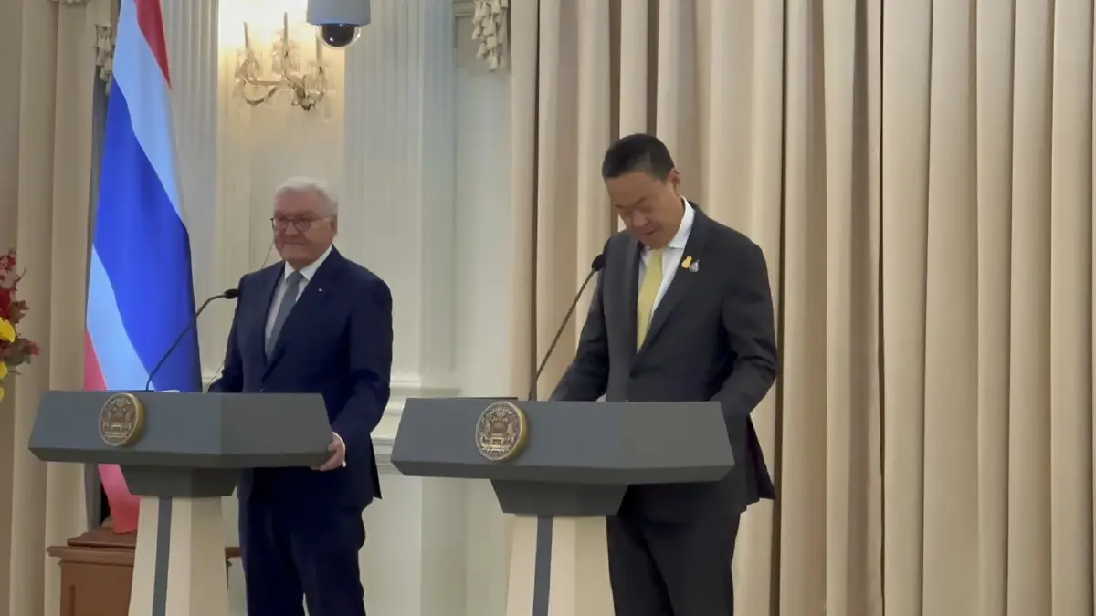 นายกฯ แถลงร่วม กับ ประธานาธิบดีฯเยอรมนี ภายหลังการประชุม