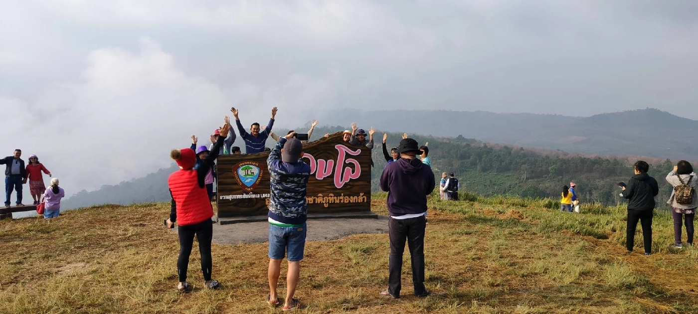 คึกคัก! นักท่องเที่ยวแห่ชม "ดอกนางพญาเสือโคร่ง" บานสะพรั่ง ที่ "ภูลมโล"