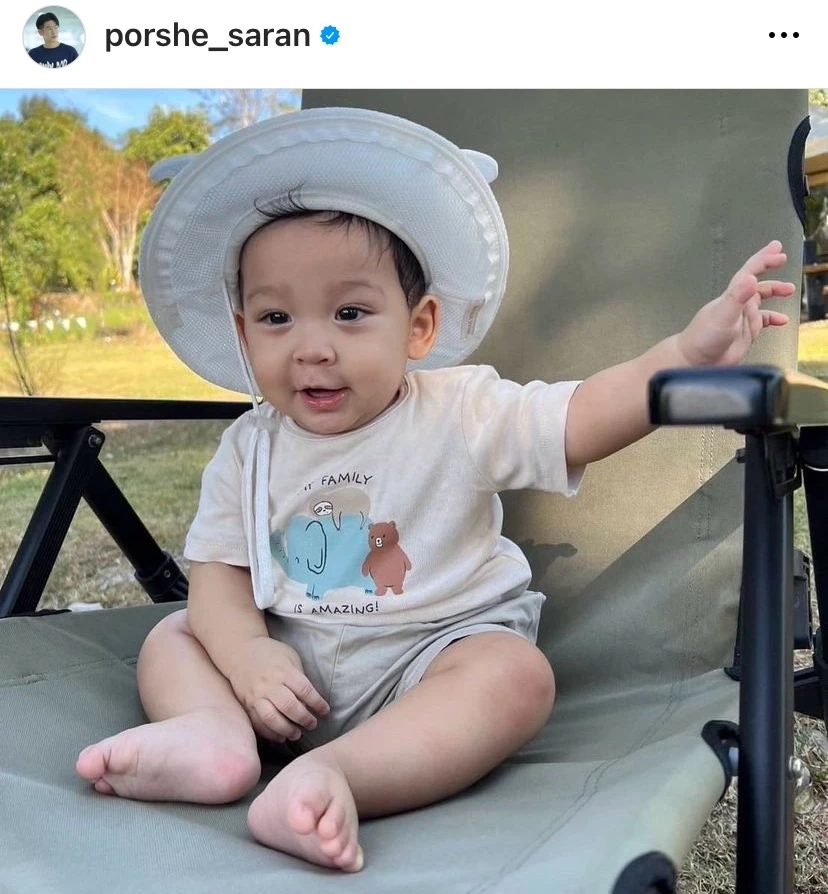 "พอร์ช ศรัณย์" เปิดตัวน้องโฮมส์ วัย 9 เดือน รับมีลูกมีเมียแล้วไม่เคยปิดบัง