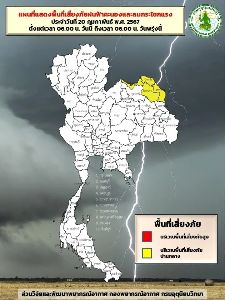 กรมอุตุฯ พยากรณ์อากาศวันนี้ มีฝนฟ้าคะนองบางแห่ง แจงยิบยังไม่ร้อนปรอทแตก