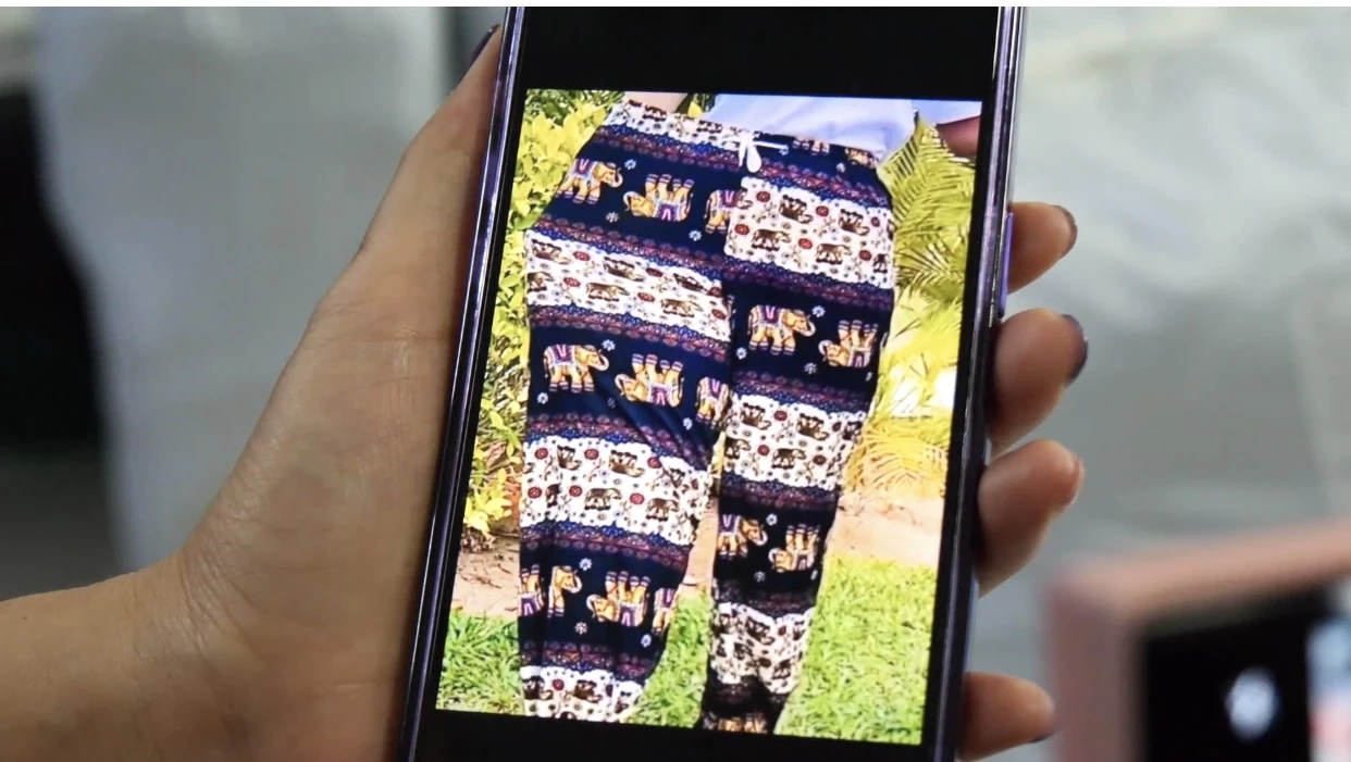 ตัวอย่างกางเกงช้างจากประเทศจีน