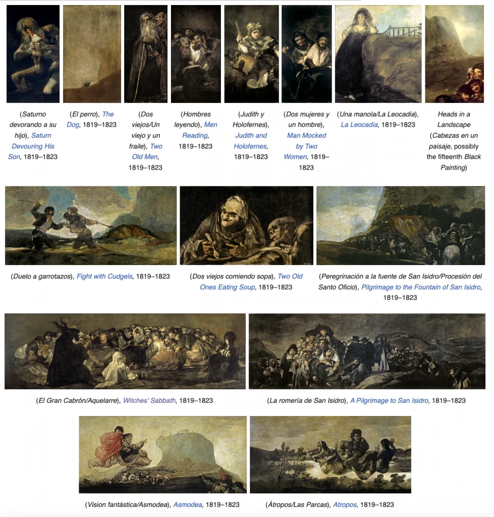 Black Paintings (1819-1823). ภาพจาก: Wikimedia Commons