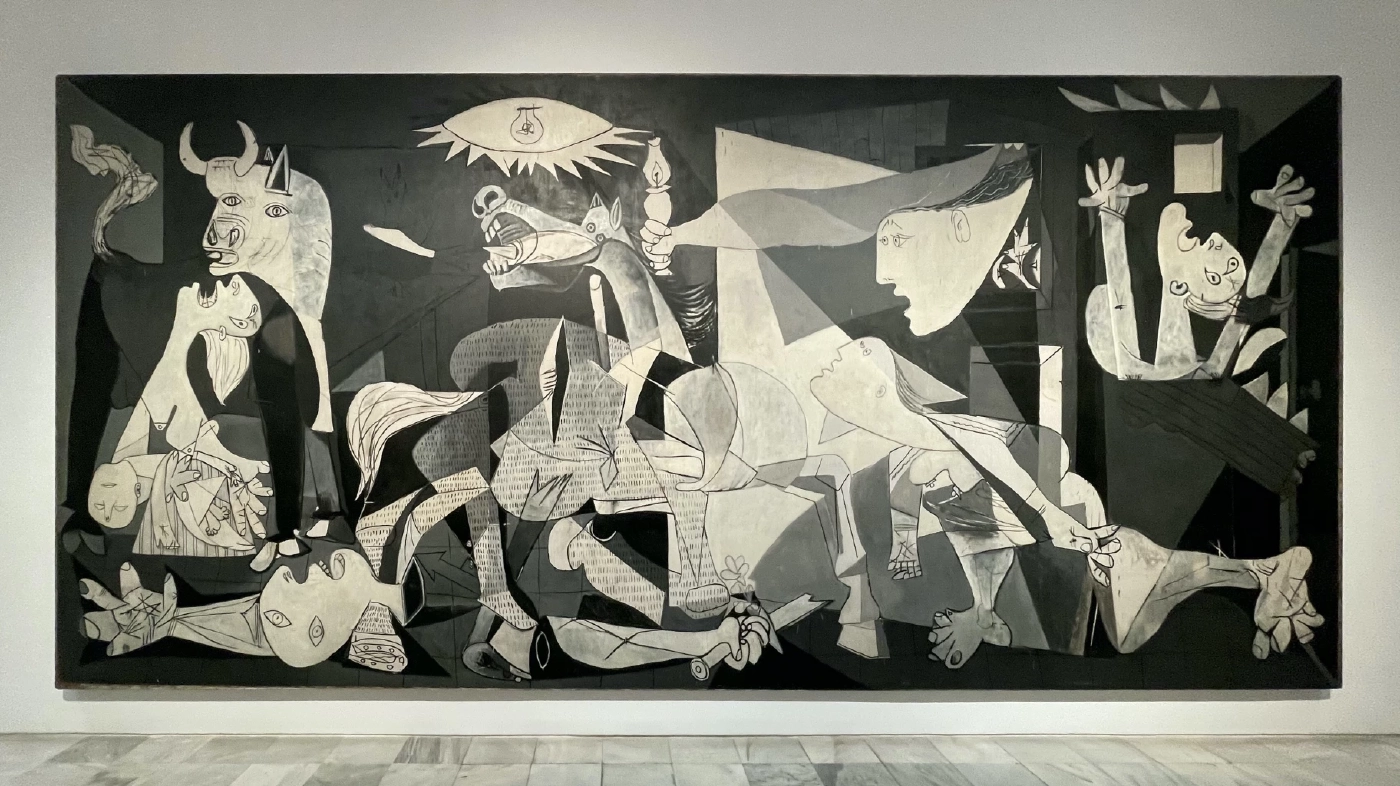 Guernica (1937), ปาโบล ปิกัสโซ (Pablo Picasso). ภาพถ่ายโดย ภาณุ บุญพิพัฒนาพงศ์