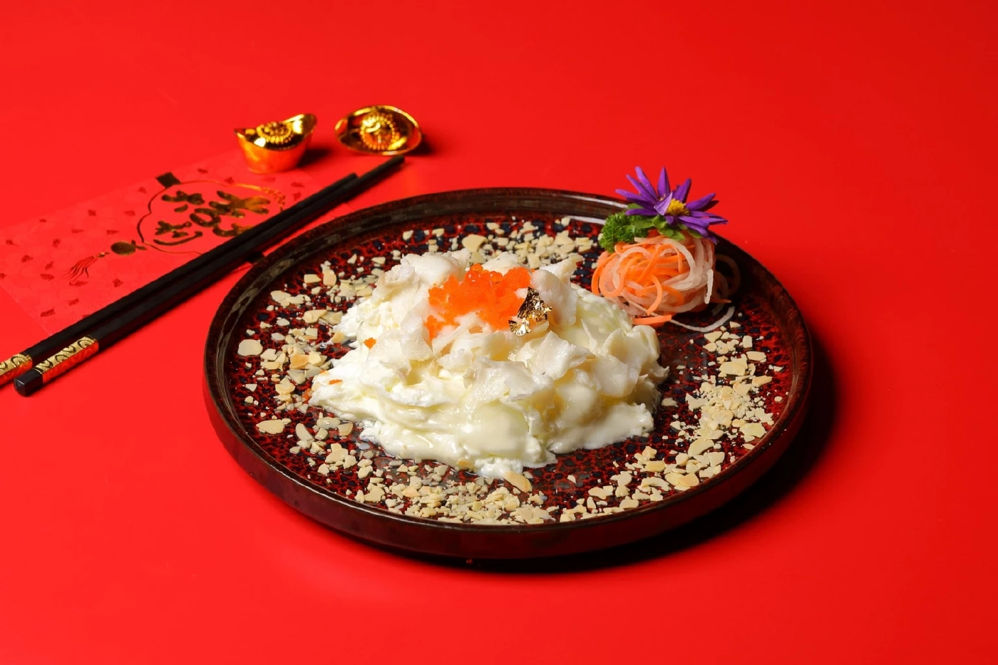 ปลาหิมะผัดไข่ขาวนมสด