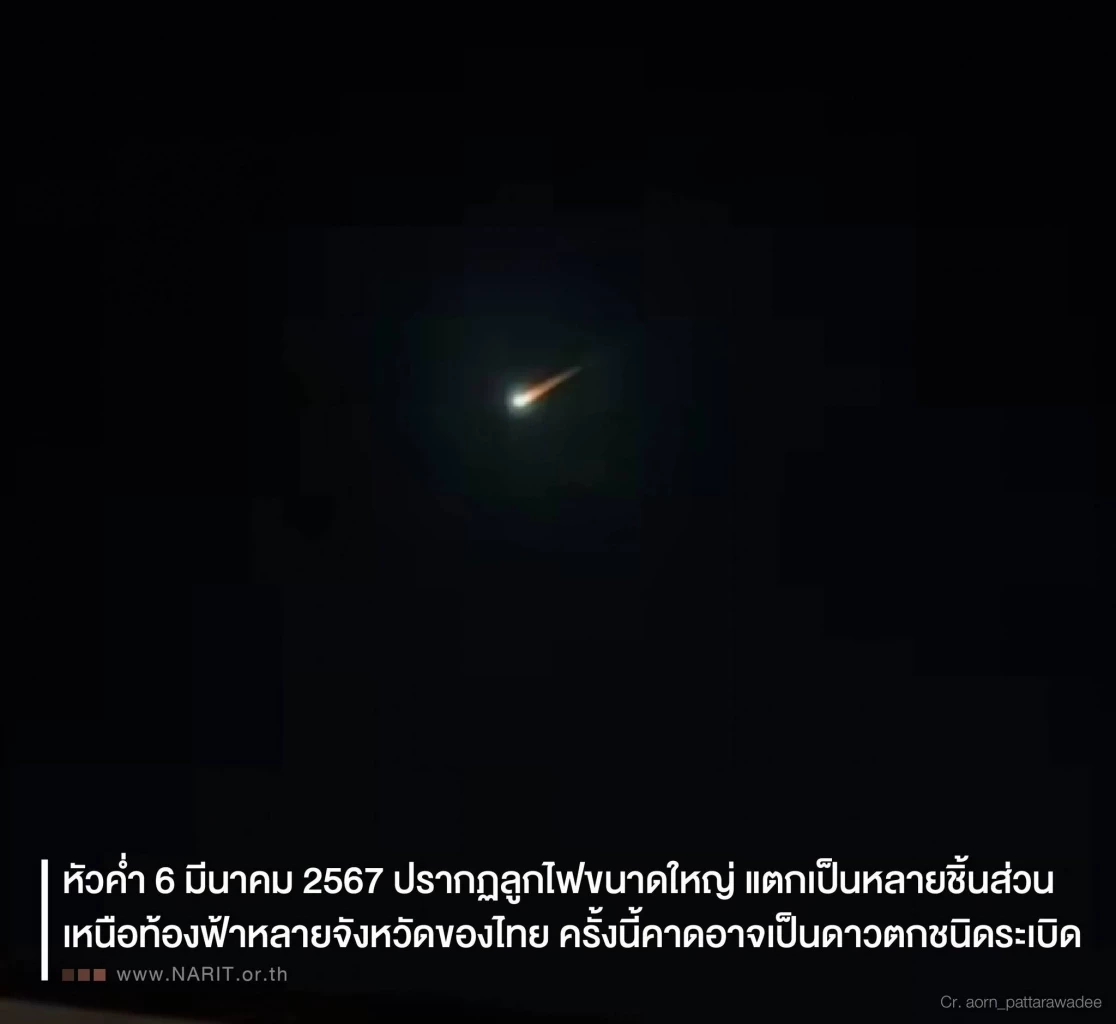 เที่ยงคืนวันนี้ หากเห็นลูกไฟเคลื่อนที่ช้าๆ บนท้องฟ้า ให้สันนิษฐานว่าเป็น "ขยะอวกาศ"