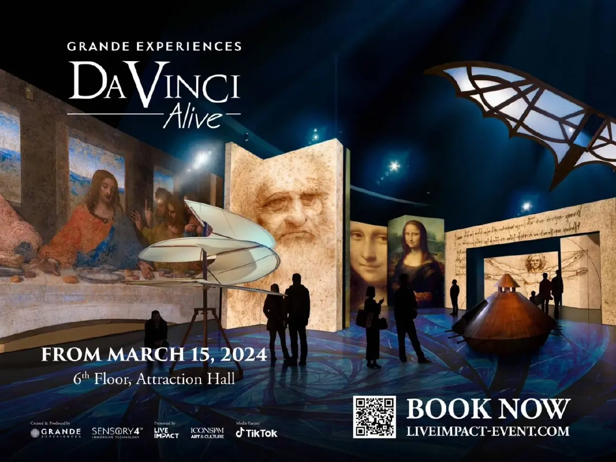 ครั้งแรกในไทย! นิทรรศการศิลปะดิจิทัลอิมเมอร์ซีฟ  “Da Vinci Alive Bangkok”