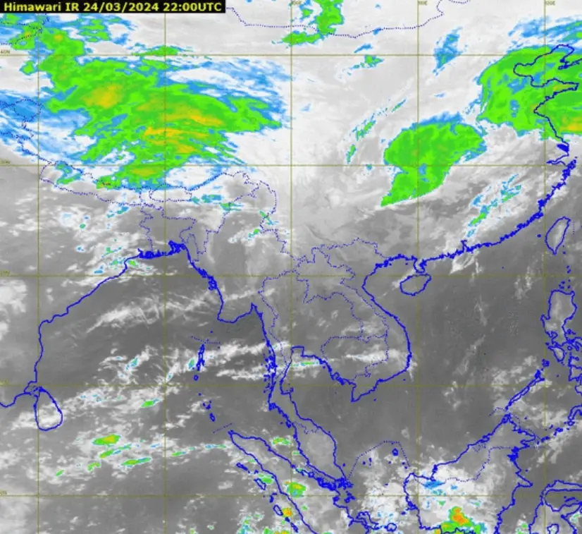 พยากรณ์อากาศวันนี้ เปิดภาพำถ่ายดามเทียม