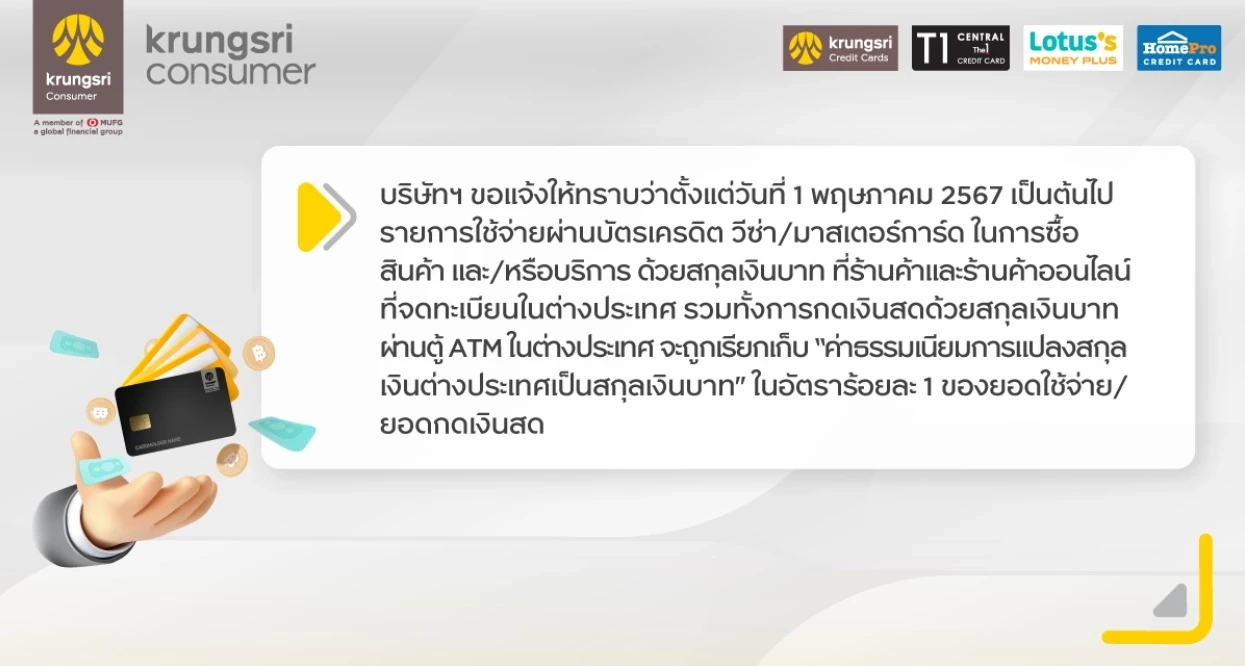 แบงก์พาเหรดขึ้นค่าธรรมเนียม 1% รูดบัตรเครดิตตปท. - เลือกจ่ายสกุลเงินบาท