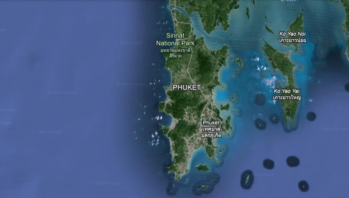 แผนที่เกาะภูเก็ต