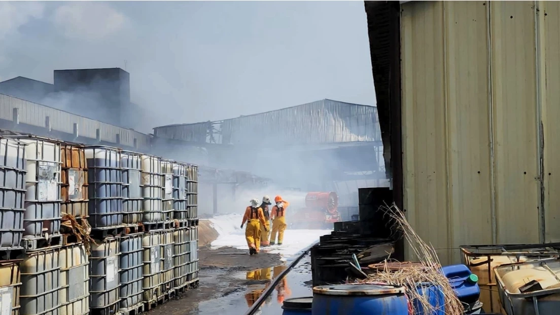 เหตุเพลิงไหม้โรงงานสารเคมี ที่ อ.ภาชี จ.พระนครศรีอยุธยา