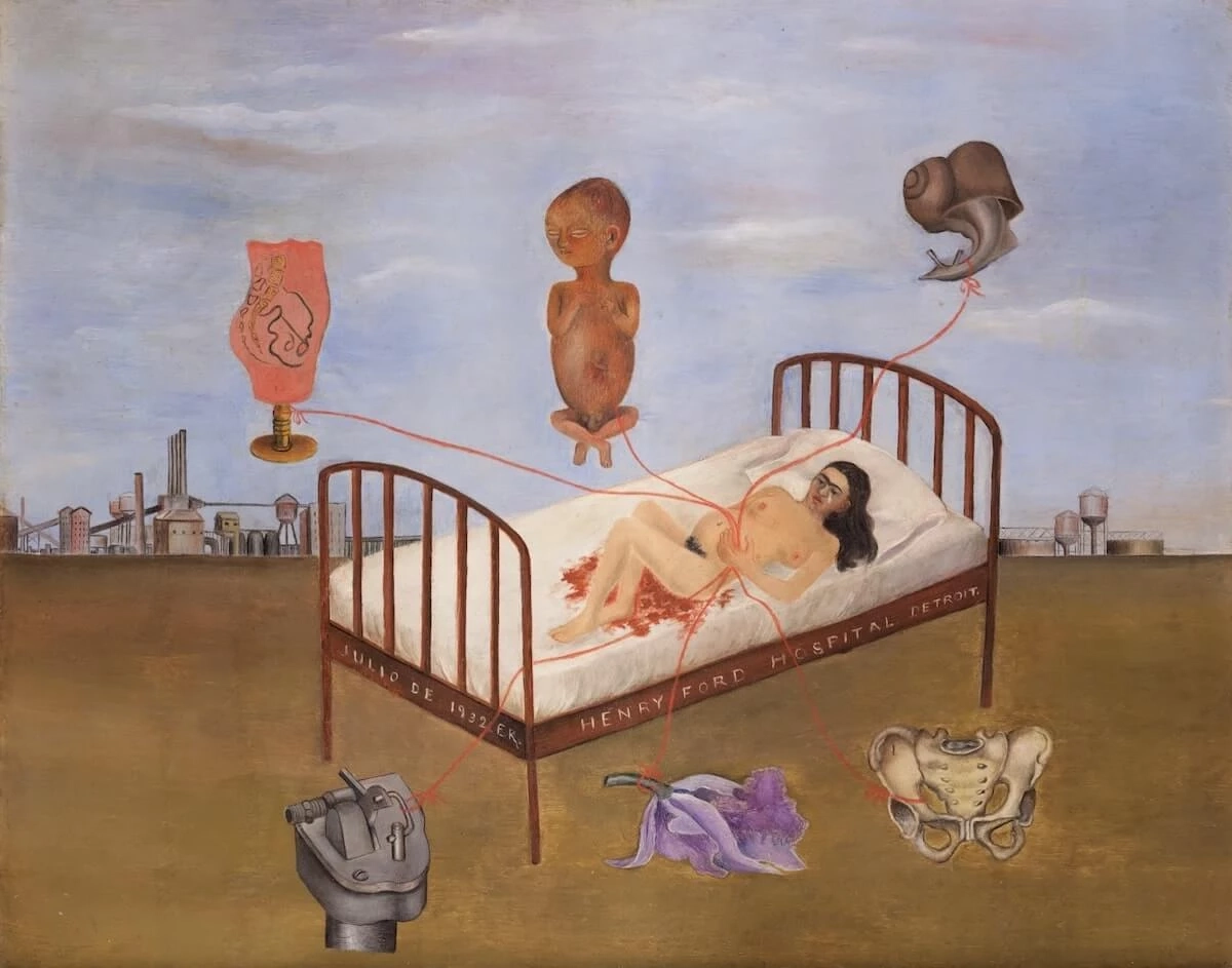 Henry Ford Hospital (1932). ภาพจาก fridakahlo.org