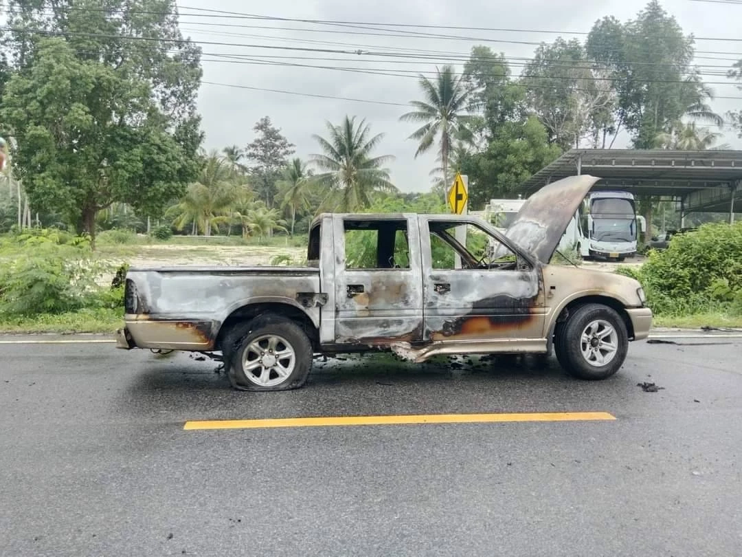 คนร้ายก่อเหตุยิงและเผารถ ที่ปะนาเระ มีผู้เสียชีวิต 1 ราย คาดเป็นการสร้างสถานการณ์ในพื้นที่