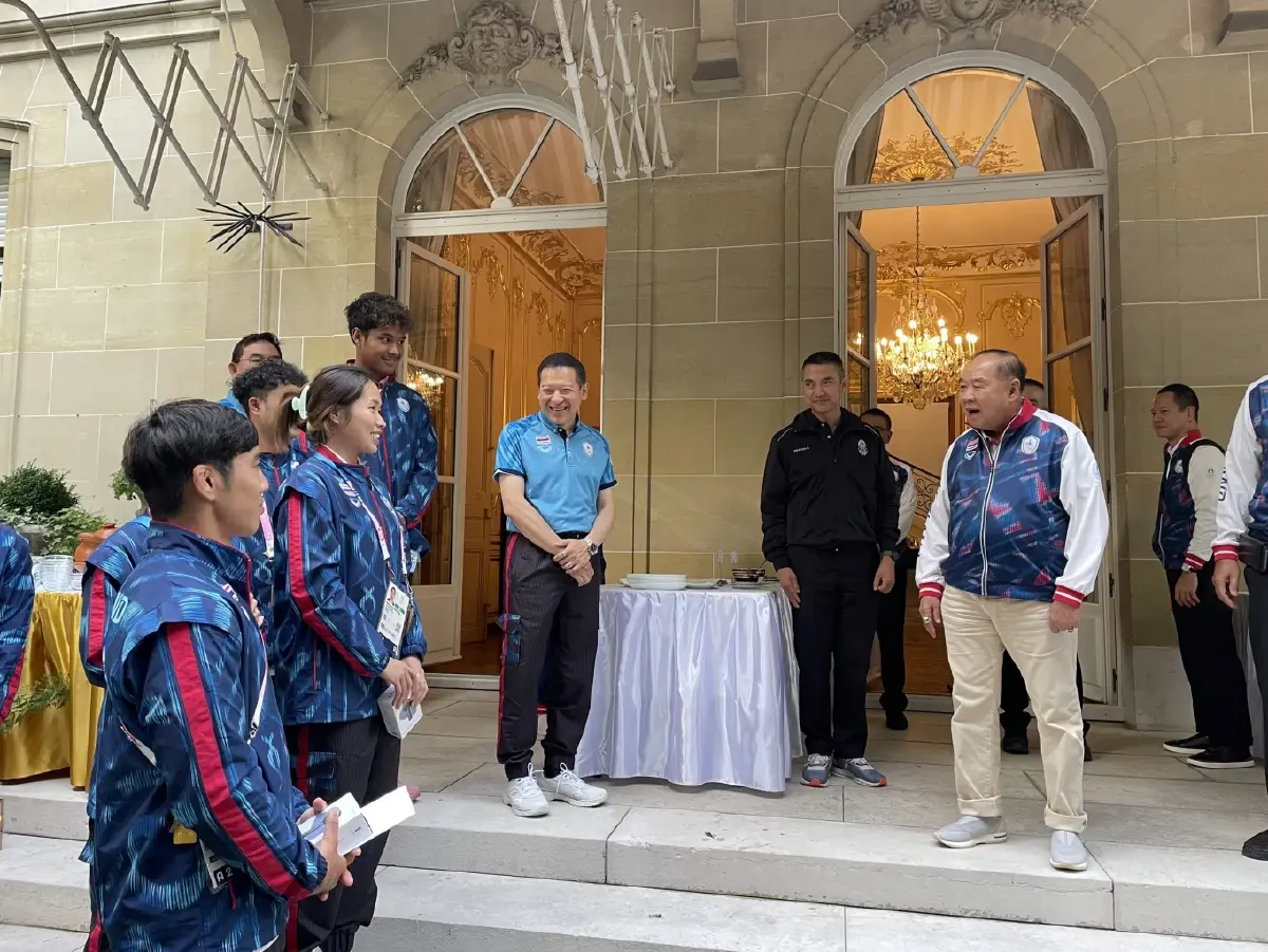 “ลุงป้อม” จัดอาหารไทยเลี้ยงขอบคุณ-ให้กำลังใจทีมชาติไทยแข่งกีฬาโอลิมปิก