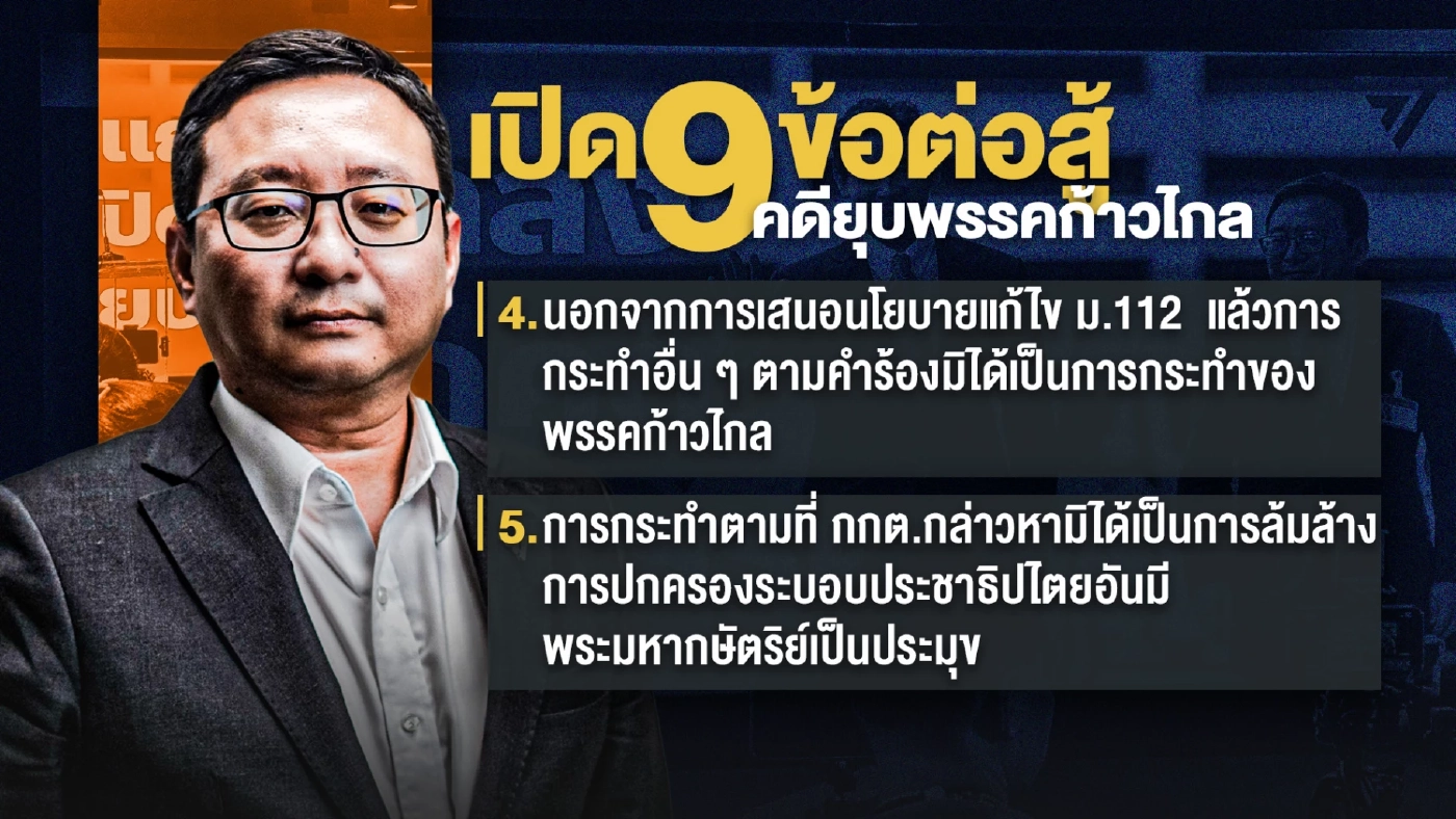 "ธีรยุทธ สุวรรณเกษร" ชำแหละ 9 ข้อต่อสู้ จุดอ่อน"ก้าวไกล" ชี้ชะตา"คดียุบพรรค"