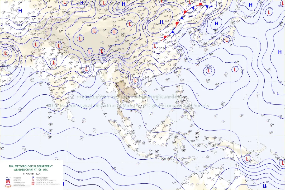 อุตุฯ เตือนพรุ่งนี้ฝนถล่ม 36 จังหวัด กทม.-ปริมณฑล ทั่วไทยฝนยังกระหน่ำจากอิทธิพลมรสุม
