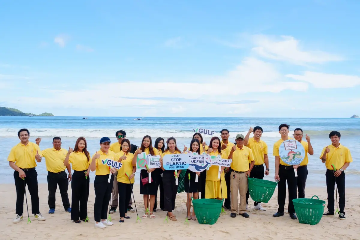 กัลฟ์ ร่วมจัดการขยะทางทะเลกับโครงการ “ภูเก็ต Sandbox ต้นแบบอนุรักษ์หาดไทย”