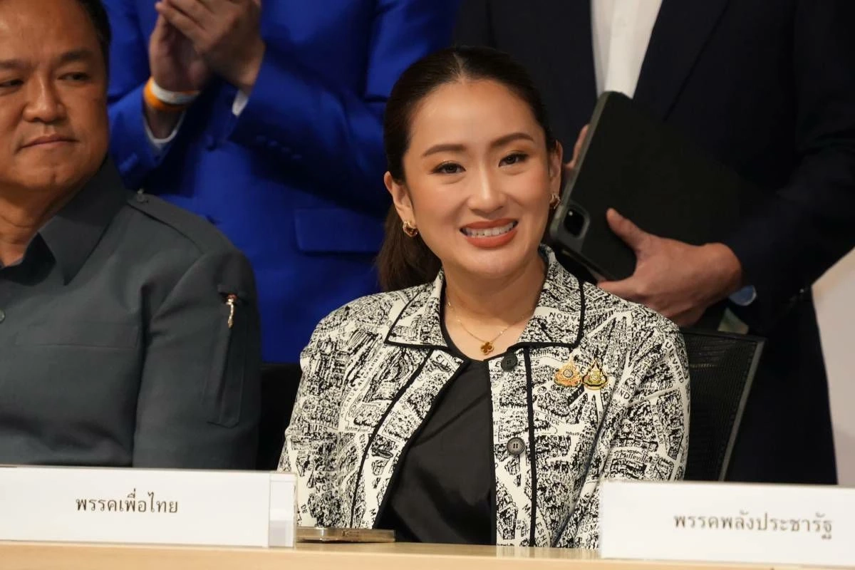 แพทองธาร ชินวัตร หัวหน้าพรรคไทย ที่ได้รับการเสนอชื่อให้เป็นนายกฯคนที่ 31 