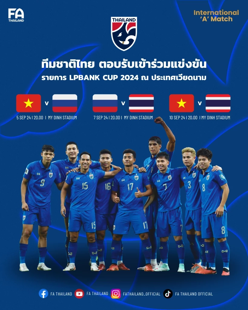 “ อิชิอิ” เตรียมให้โอกาสแข้งเลือดใหม่ เกมช้างศึกอุ่นแข้ง รัสเซีย-เวียดนาม