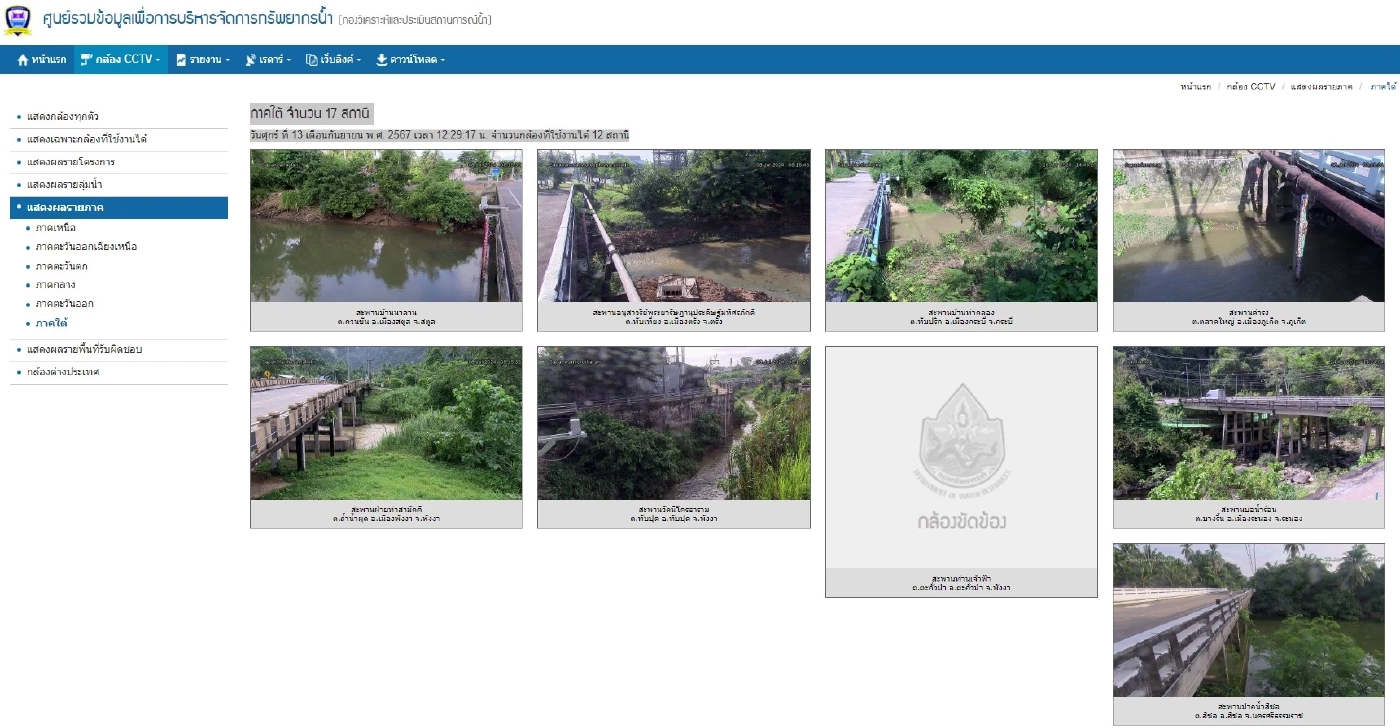 โซเชียลโวย กล้องสังเกตการณ์ สะพาน-ระดับน้ำ ทั่วประเทศใช้ได้เพียง 48 กล้อง