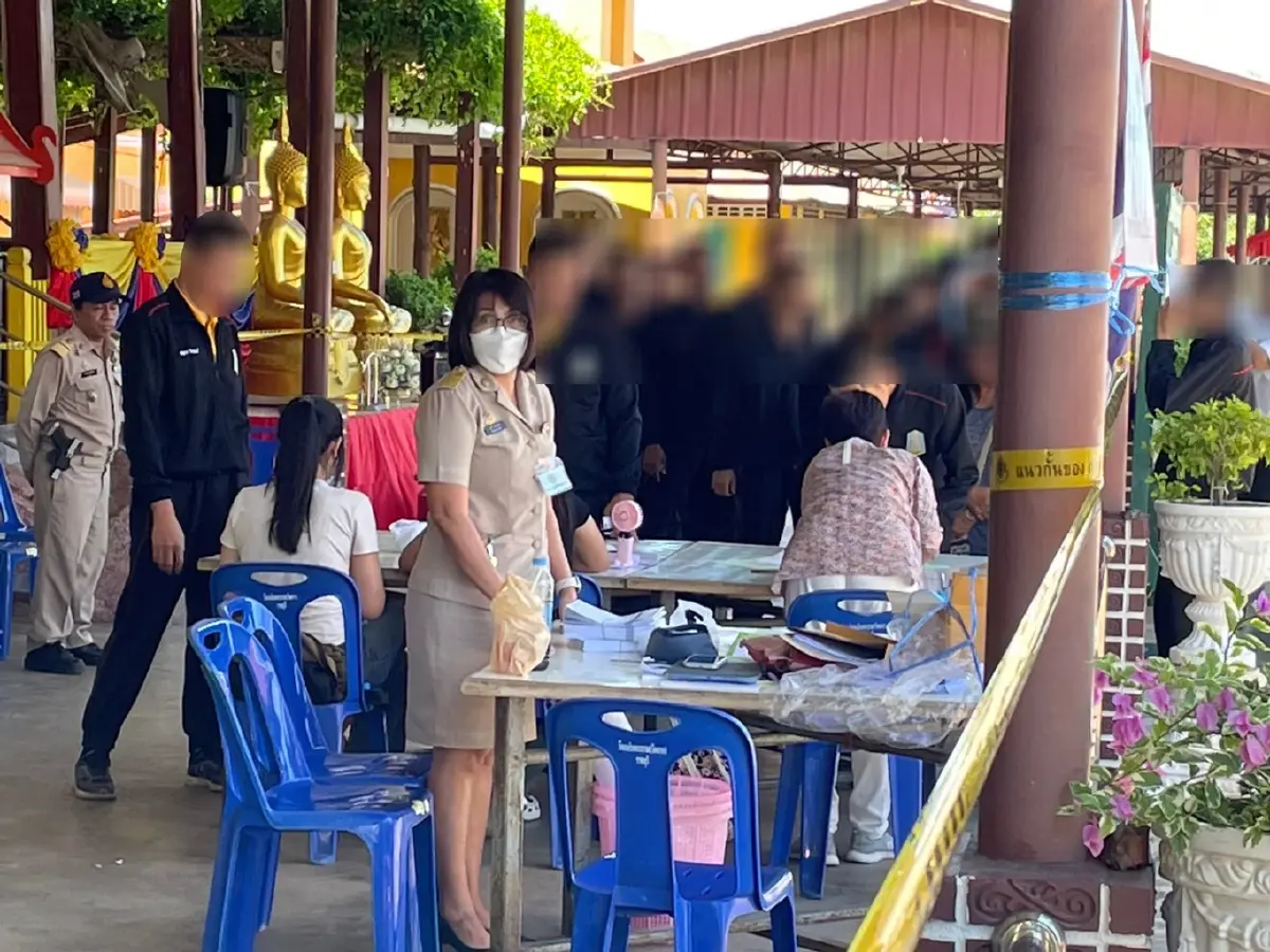 ยังบางตา ชาวบ้าน-ทหาร ทยอยใช้สิทธิเลือกนายก อบจ.ราชบุรี