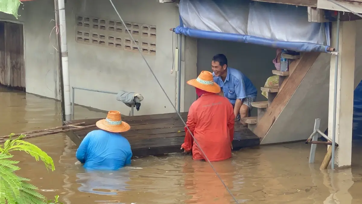 หนองคายอพยพชาวบ้านหนีน้ำโขง หลังระดับน้ำเพิ่มสูงขึ้นเฉลี่ย ชม. ละ 2-4 ซม.