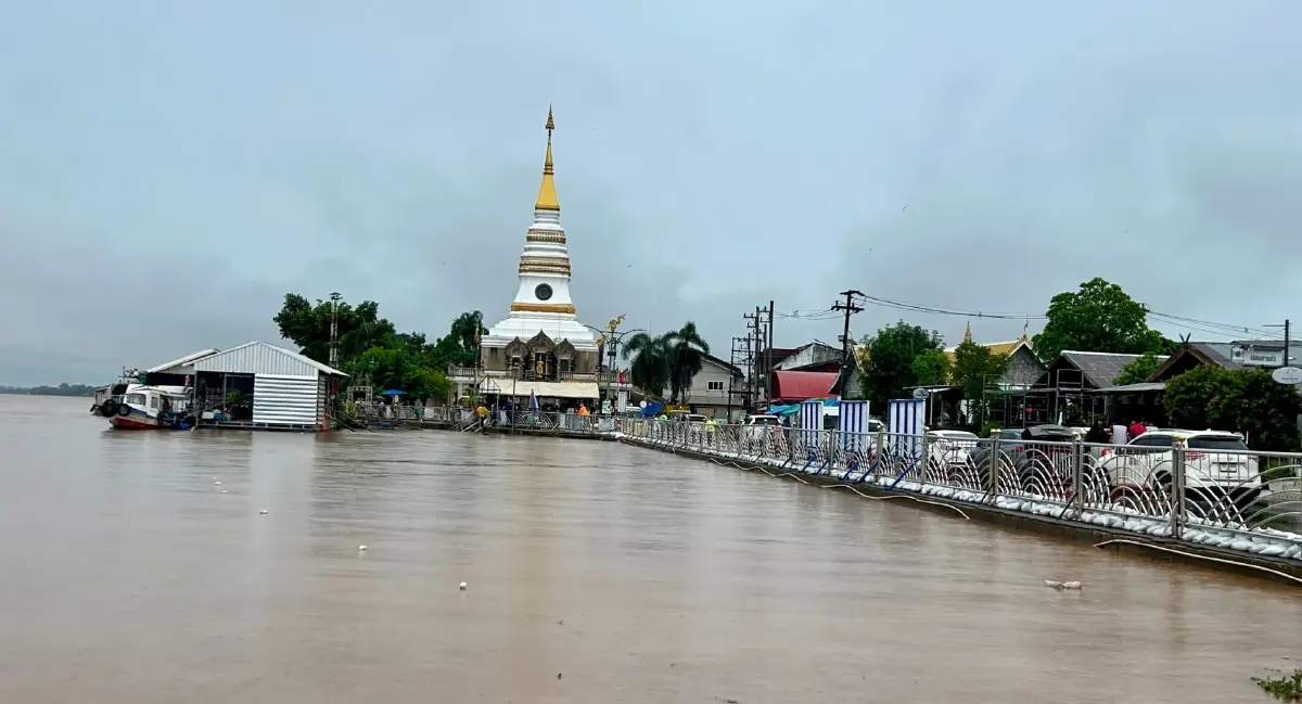 หนองคายอพยพชาวบ้านหนีน้ำโขง หลังระดับน้ำเพิ่มสูงขึ้นเฉลี่ย ชม. ละ 2-4 ซม.