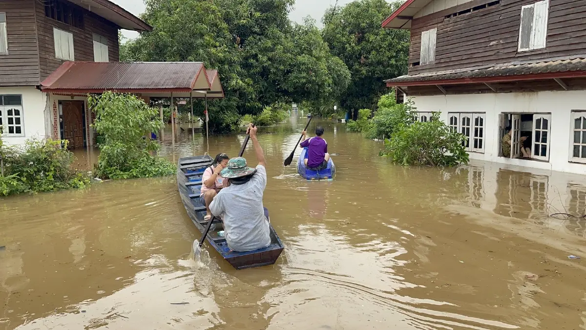 หนองคายอพยพชาวบ้านหนีน้ำโขง หลังระดับน้ำเพิ่มสูงขึ้นเฉลี่ย ชม. ละ 2-4 ซม.
