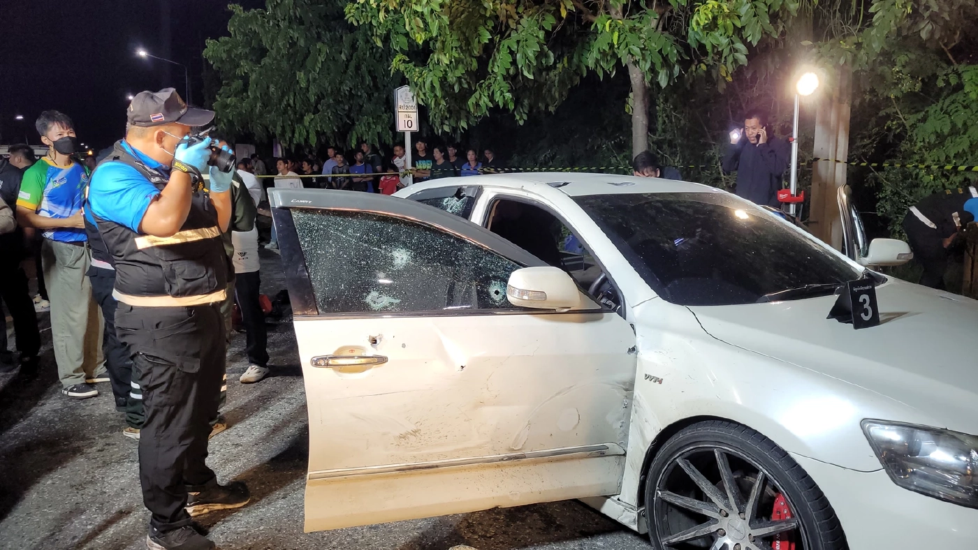 เตรียมออกหมายจับ มือยิงถล่มย่านบางเสาธง จนดับ 1 เจ็บ 5 พบปมจากเรื่องยาเสพติด