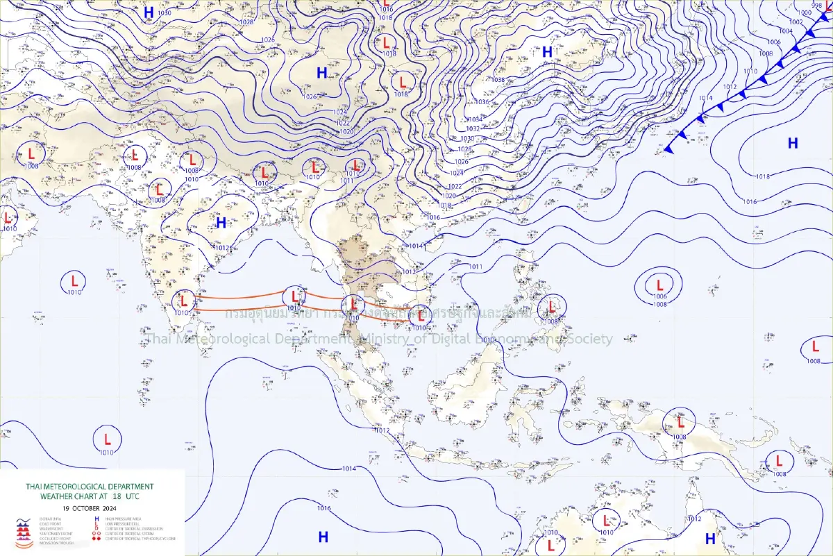 อุตุฯ เตือนฉบับ 7 ไทยอากาศแปรปรวน พร้อมพิกัดฝนถล่มหนัก 29 จังหวัดวันนี้