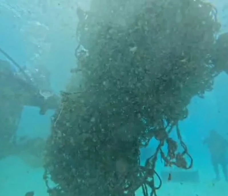 นักดำน้ำจิตอาสา ช่วยกันเก็บขยะ-เศษอวน ทำความสะอาดโลกใต้ทะเลสตูล (มีคลิป)