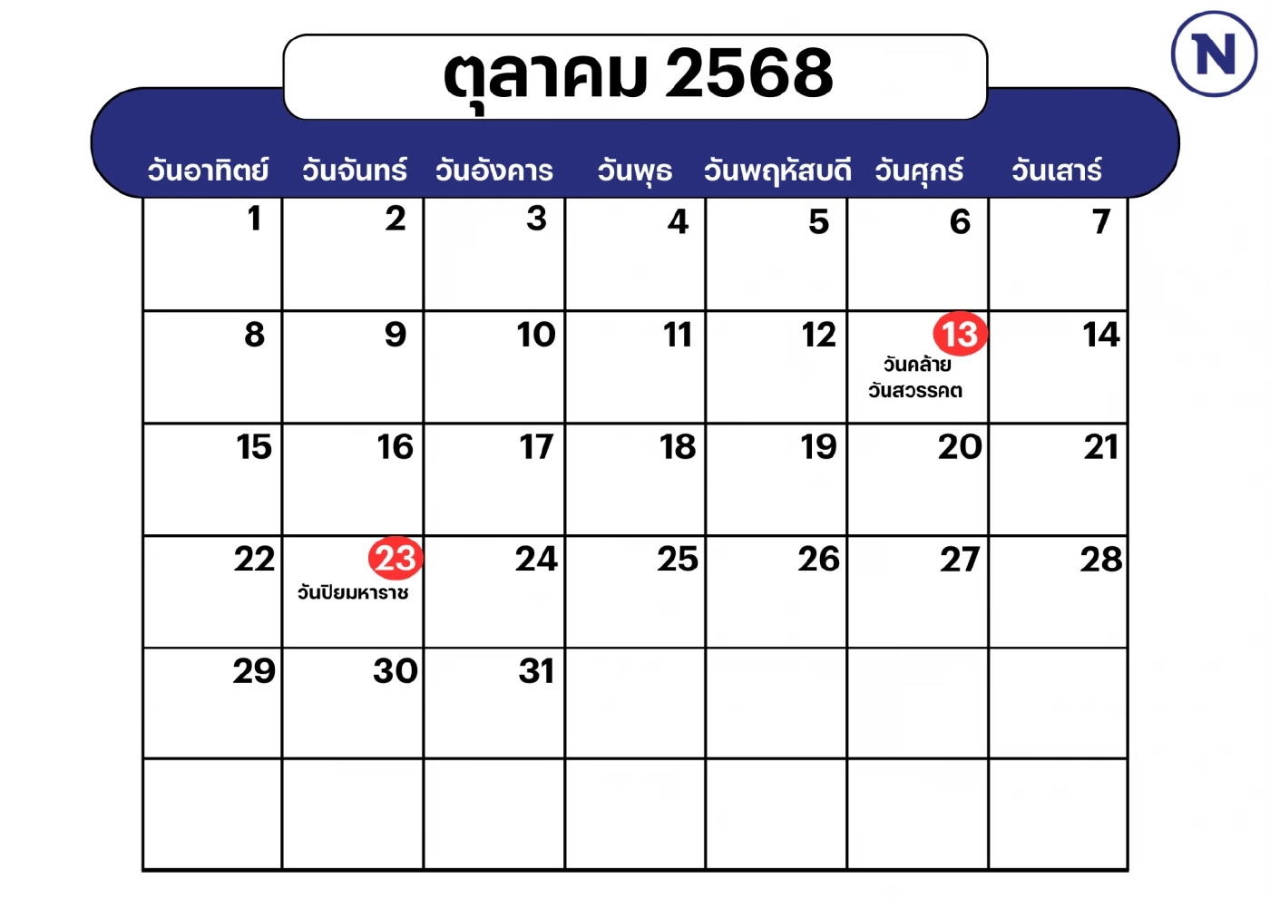 ปักหมุด! วันหยุดยาวตามปฏิทินปี 2568 เตรียมวางแผนรอเลย