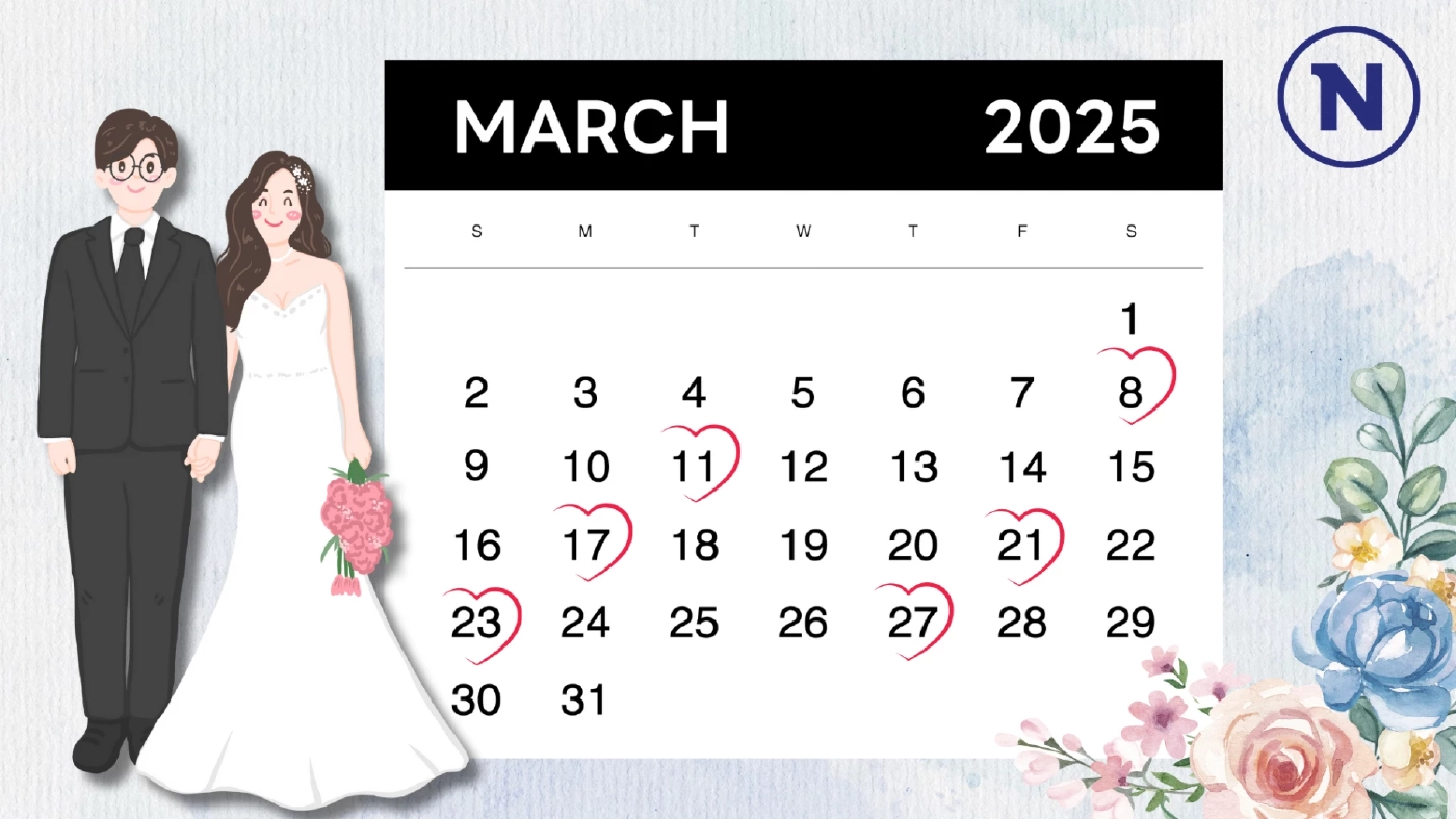 เปิด "ฤกษ์แต่งงาน 2568" จัดเต็มวันมงคล เพื่อเริ่มชีวิตคู่อย่างสวยงาม