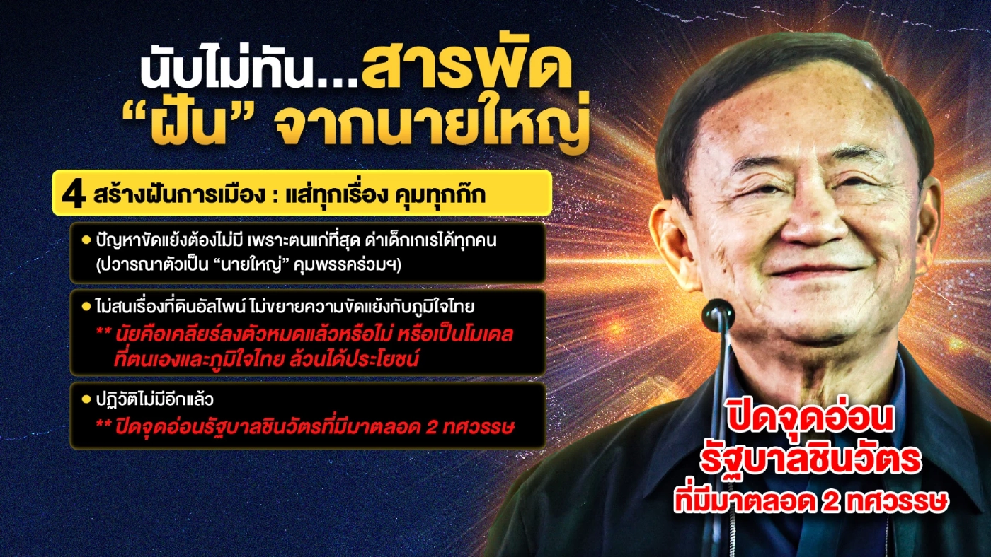 นับไม่ทัน...สารพัดนโยบาย “ฝัน” จากนายใหญ่