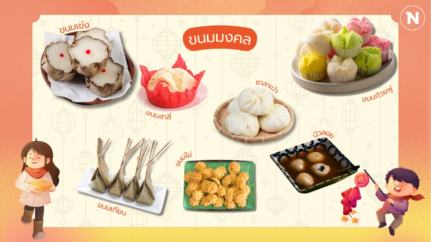 อาหารความหมายดีเสริมสิริมงคล "วันตรุษจีน"