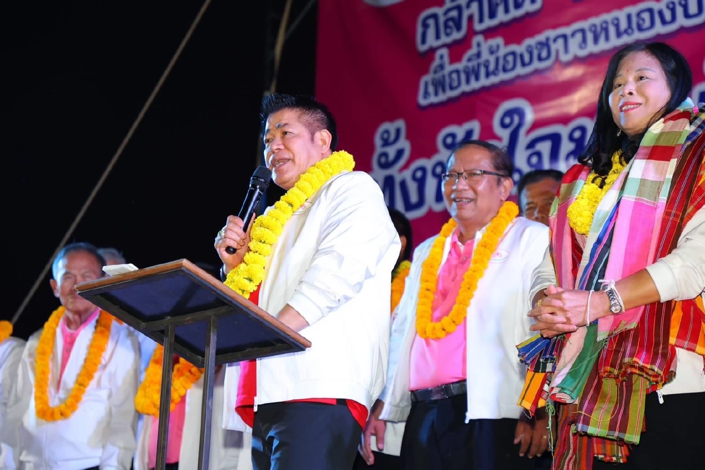 “ร.อ.ธรรมนัส” ปราศรัย นายก อบจ.หนองบัวลำภู ลั่น! เลือดแดงเข้มข้น