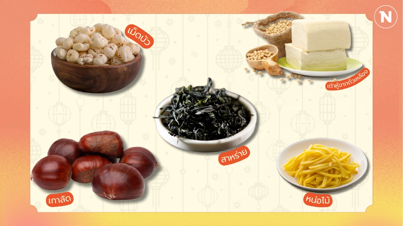 อาหารความหมายดีเสริมสิริมงคล "วันตรุษจีน"