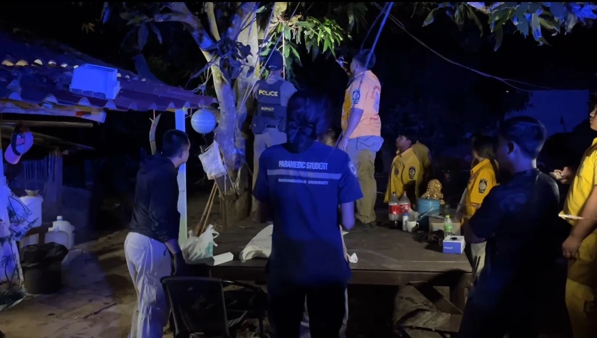 ผัวเมา ปาดคอเมียดับ สำนึกผิดปลิดชีพตัวเอง ลูกชาย 12 ขวบ เล่านาทีแม่ร้อง