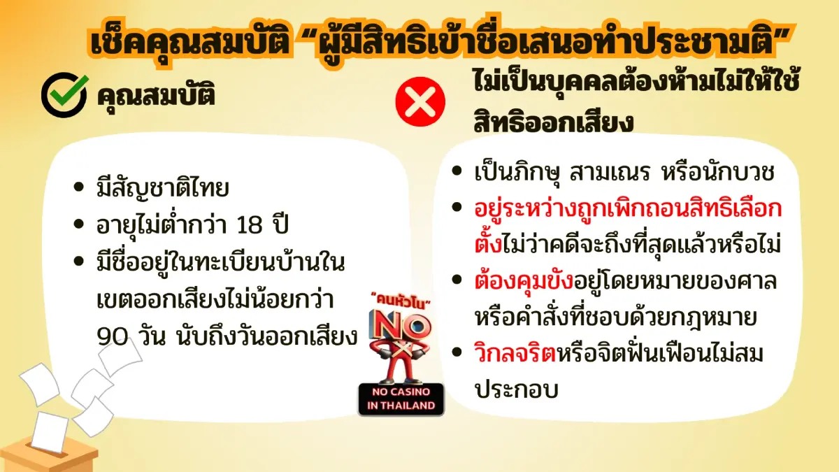 ภาคประชาชนผนึกกำลังครั้งใหญ่ ล่า 50,000 ชื่อ “ไม่เอากาสิโน ต้องประชามติ”