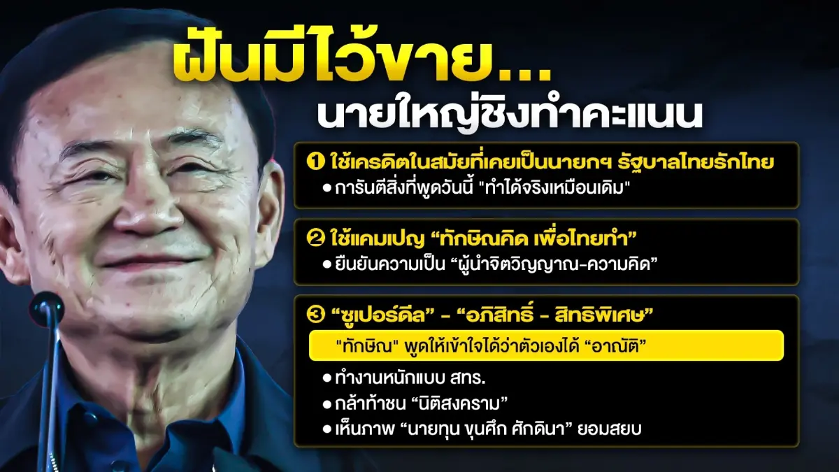 ฝันมีไว้ขาย...นายใหญ่เร่งชิงทำคะแนน