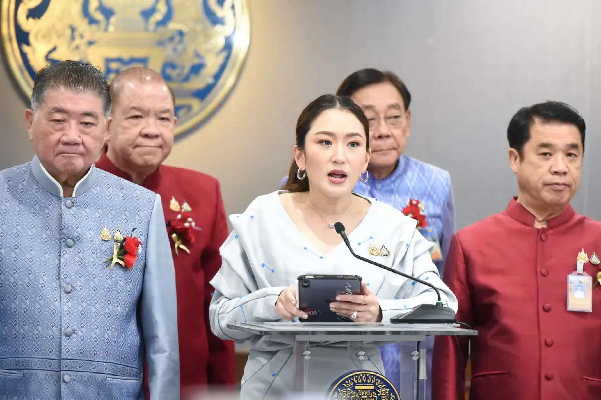 แพทองธาร  ชินวัตร นายกรัฐมนตรี แถลงภายหลังประชุมคณะรัฐมนตรี 28 ม.ค.68