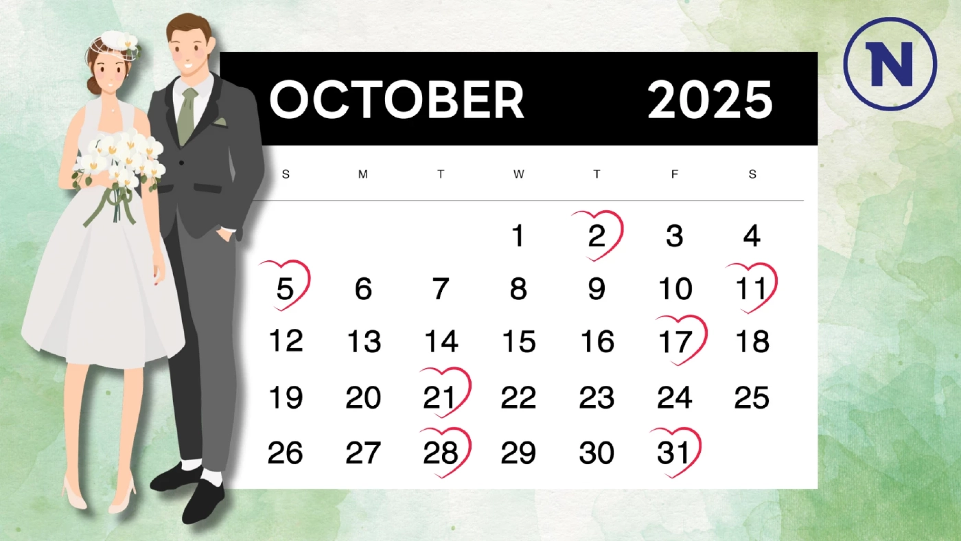 เปิด "ฤกษ์แต่งงาน 2568" จัดเต็มวันมงคล เพื่อเริ่มชีวิตคู่อย่างสวยงาม