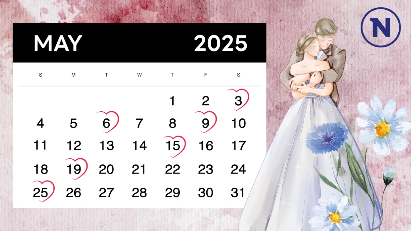 เปิด "ฤกษ์แต่งงาน 2568" จัดเต็มวันมงคล เพื่อเริ่มชีวิตคู่อย่างสวยงาม