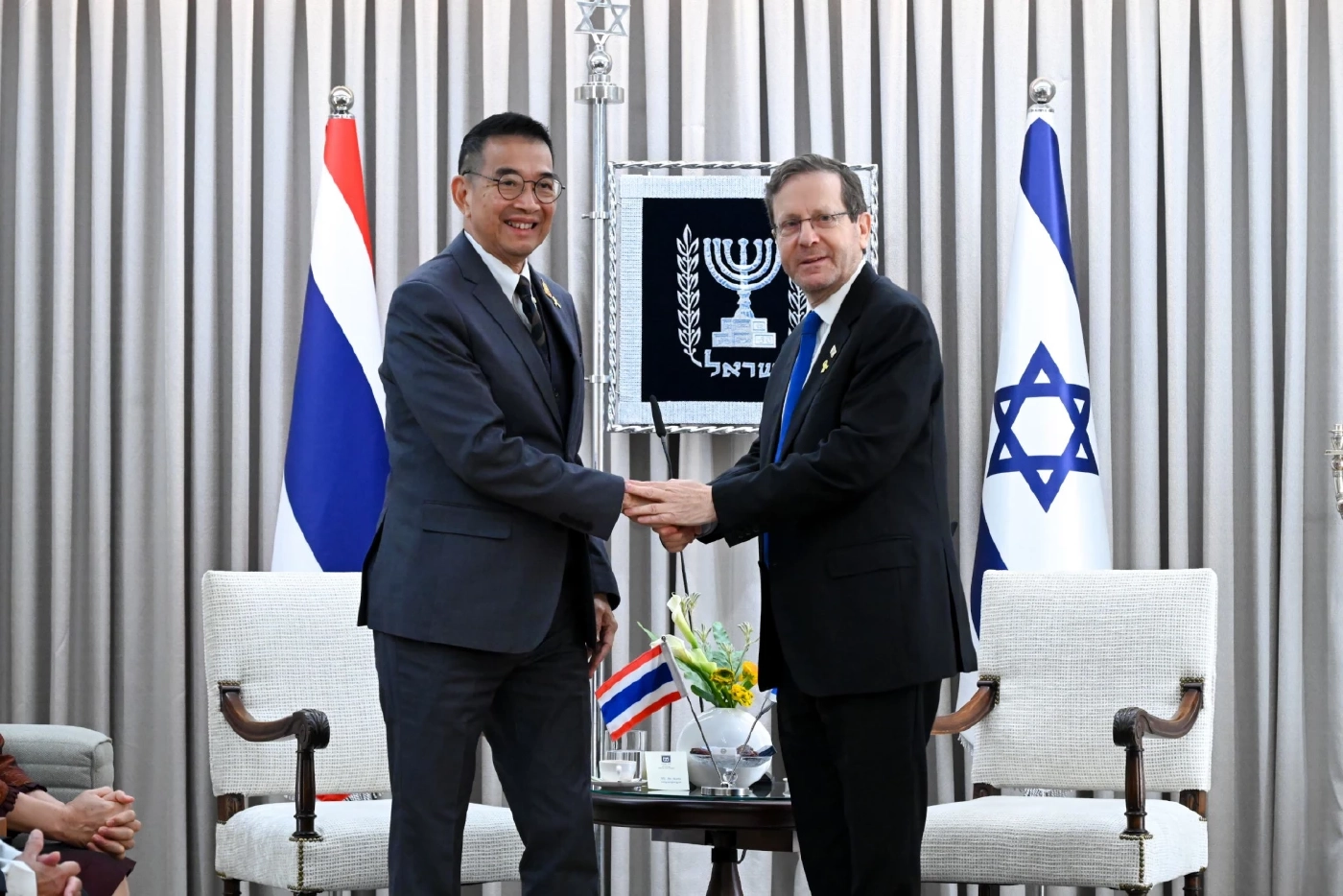 รมว.กต.เข้าพบประธานาธิบดีอิสราเอล ขอช่วยตัวประกันไทยอีก 1 คน