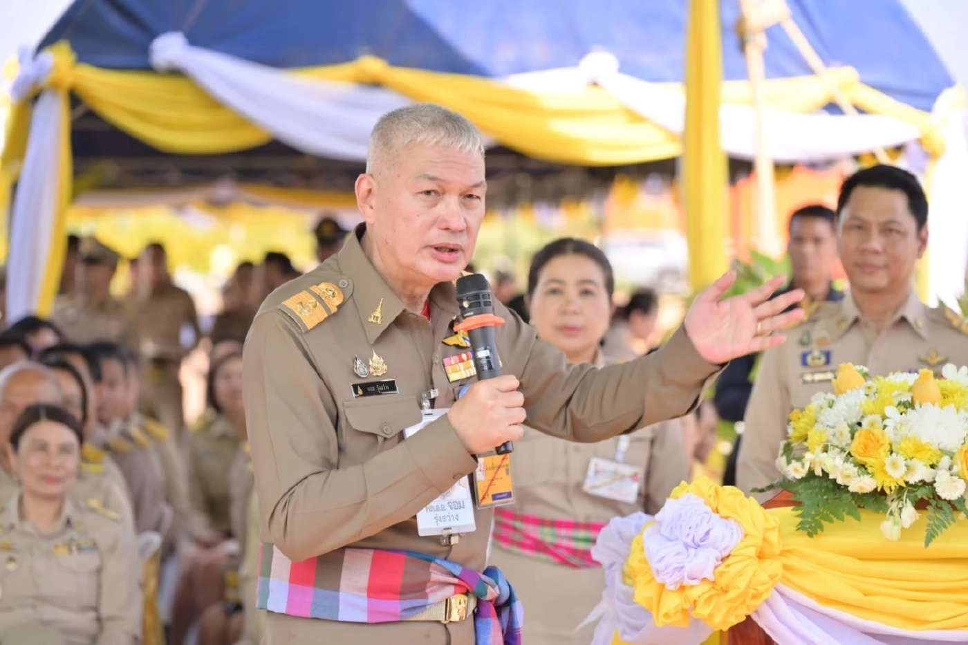 องคมนตรี ติดตามและขับเคลื่อนโครงการฝายห้วยจันลัน 2 อันเนื่องมาจากพระราชดำริ