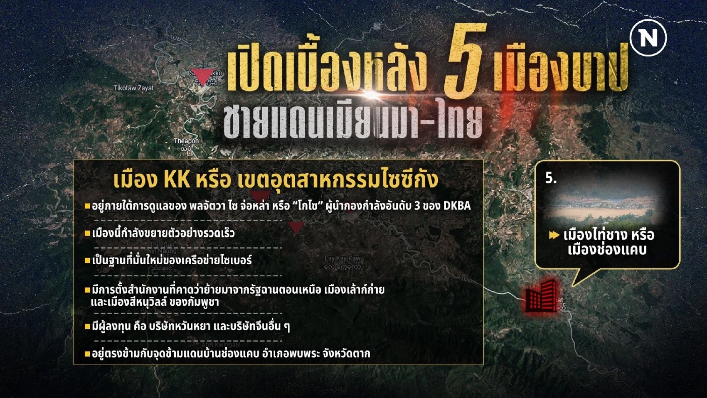 เปิดเบื้องหลัง 5 เมืองบาปชายแดนเมียนมา-ไทย