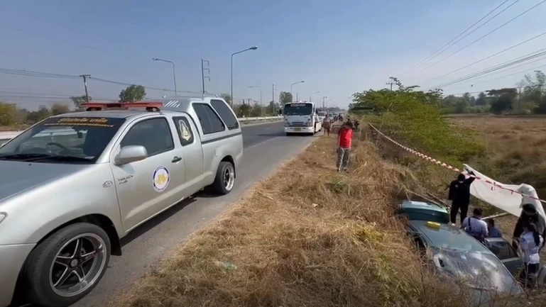 สลด! อุบัติเหตุคร่าชีวิตเจ้าหน้าที่ที่ดิน กลับจากงานเลี้ยง แต่ไม่ถึงบ้าน