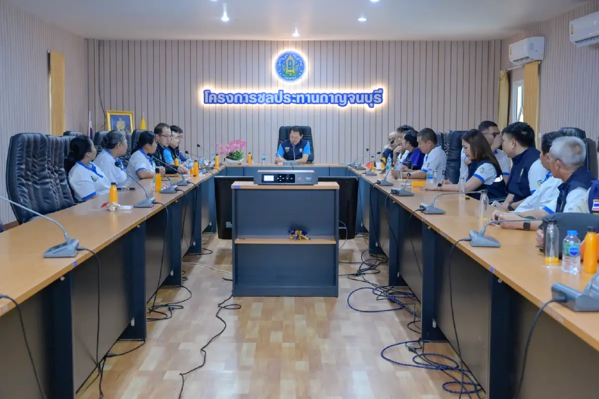 รองเดชฯ เยือนถิ่นกาญจน์ ขับเคลื่อนงานบริหารจัดการน้ำ/พัฒนาแหล่งน้ำ