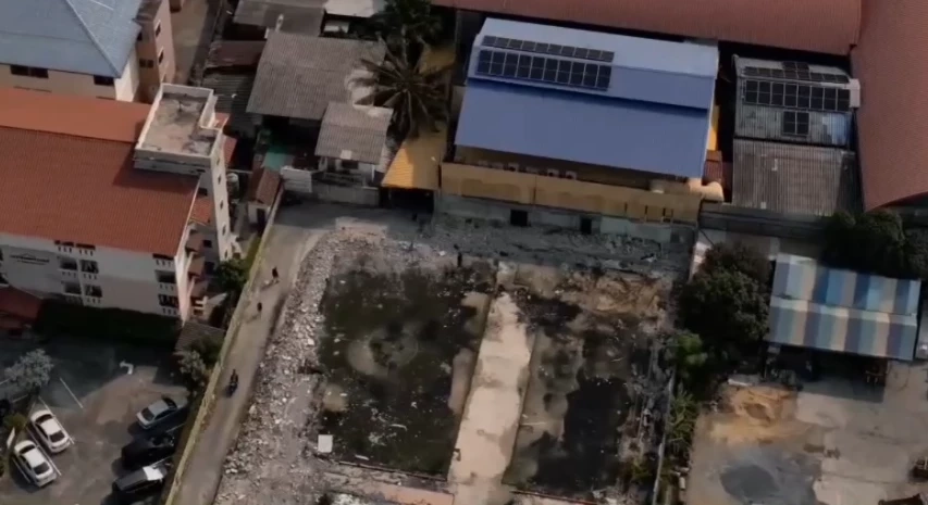 ภาพมุมสูงบ่อนดอนเมือง